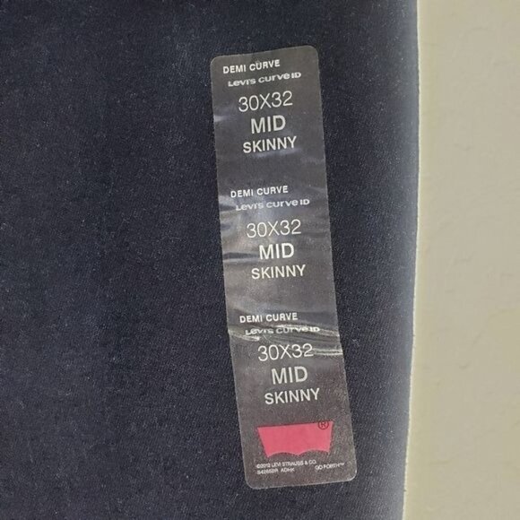 Levi's Curve ID Demi Curve mid rise skinny size 30 - Picture 6 of 10